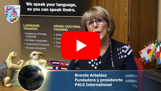 Image of Brenda Arbeláez PALS International CEO during the Latinos en Michigan TV interview